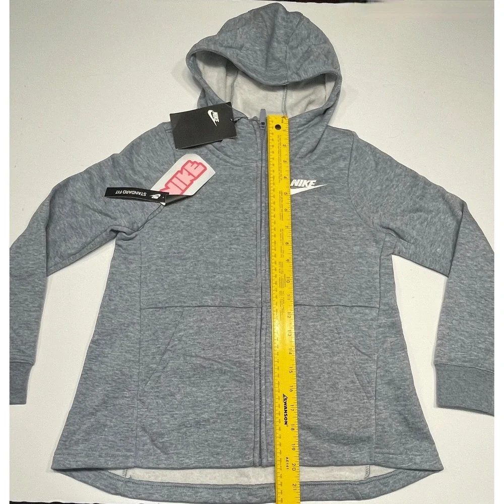 NIKE‎ Sportswear Girls' Full-Zip Hoodie 939459-445 SMALL